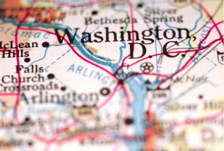 Washington DC Document Scanning Services area map